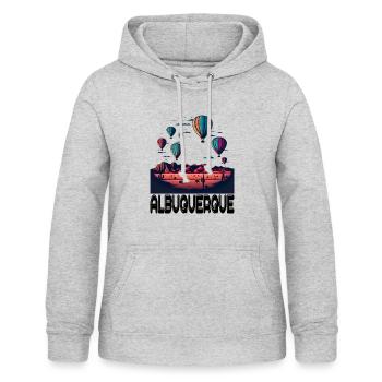Albuquerque Ballon New Mexico Heißluftballon - Frauen Hoodie - Hellgrau meliert - Vorne - AI Model Female 172 light (172cm)