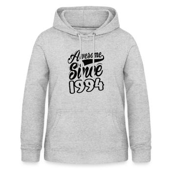 Awesome Since 1994 - Women's Hoodie - light heather grey - Front - AI Model Female 172 light (172cm)