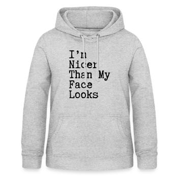 Hilarious Introverted Sarcastic Behaviors - Women's Hoodie - light heather grey - Front - AI Model Female 172 light (172cm)