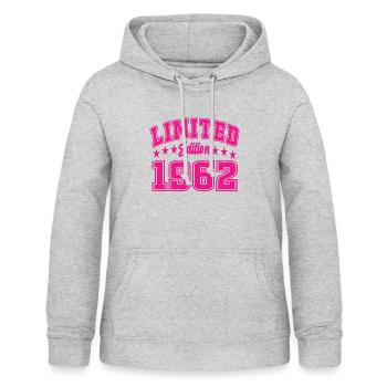 Limited Edition 1962 - Women's Hoodie - light heather grey - Front - AI Model Female 172 light (172cm)