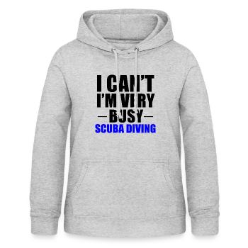 Busy Scuba Diving - Women's Hoodie - light heather grey - Front - AI Model Female 172 light (172cm)
