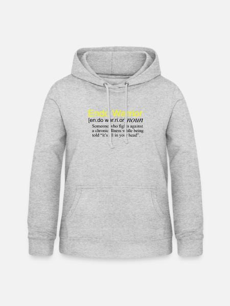 Definition Endo Warrior - Frauen Hoodie - Hellgrau meliert