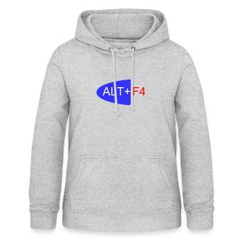 ALT F4 / AMS - Women's Hoodie - light heather grey - Front - AI Model Female 172 light (172cm)