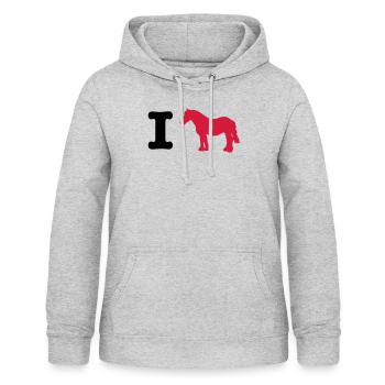J'aime rouler de sang-froid - Sweat à capuche Femme - gris clair chiné - Devant - AI Model Female 172 light (172cm)