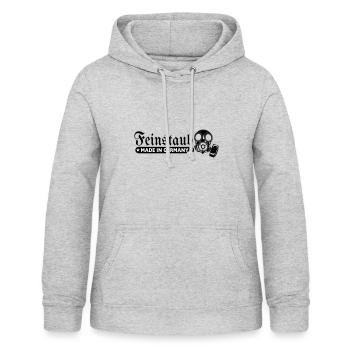 Feinstaub Made in Germany - Frauen Hoodie - Hellgrau meliert - Vorne - AI Model Female 172 light (172cm)