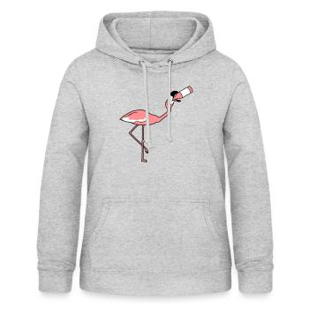 trinken saufen bier flasche durst alkohol party fe - Frauen Hoodie - Hellgrau meliert - Vorne - AI Model Female 172 light (172cm)