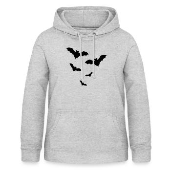 Bat bats - Women's Hoodie - light heather grey - Front - AI Model Female 172 light (172cm)
