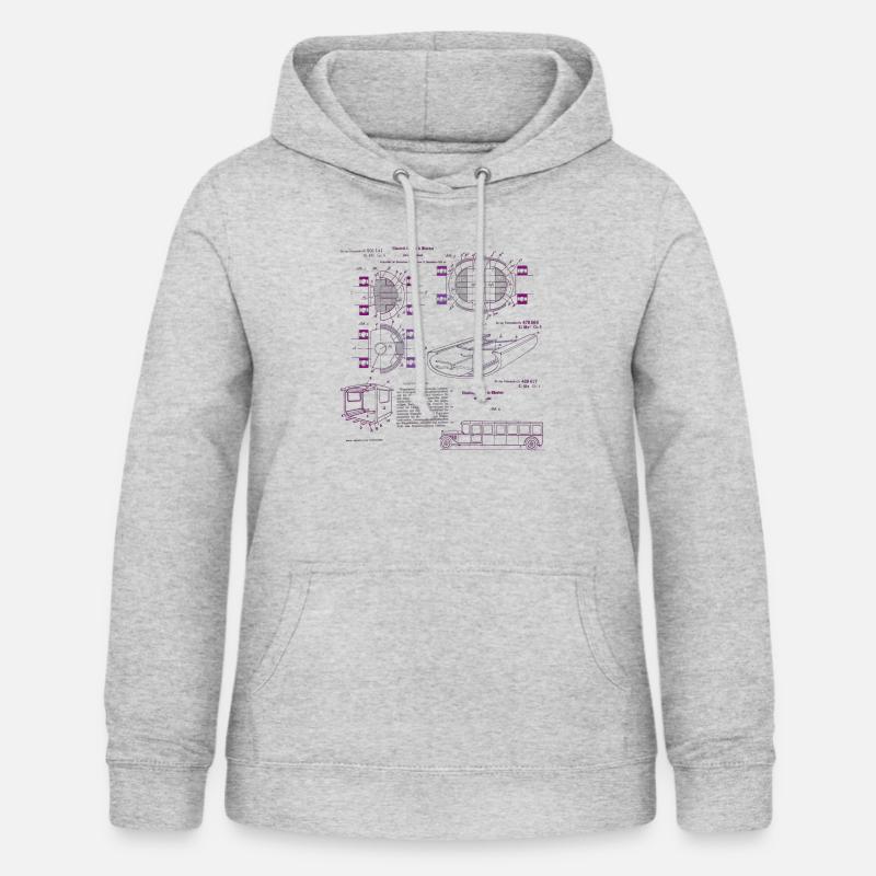 Inventions d’Elisabeth Crämer - Sweat à capuche Femme - gris clair chiné