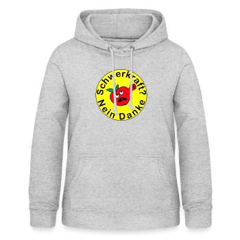 vm 0003 - Sweat à capuche Femme - gris clair chiné - Devant - AI Model Female 172 light (172cm)