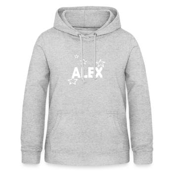 Stern Sternchen Alex - Frauen Hoodie - Hellgrau meliert - Vorne - AI Model Female 172 light (172cm)