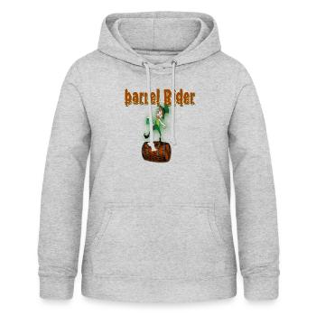 Fass-Fahrer - Frauen Hoodie - Hellgrau meliert - Vorne - AI Model Female 172 light (172cm)