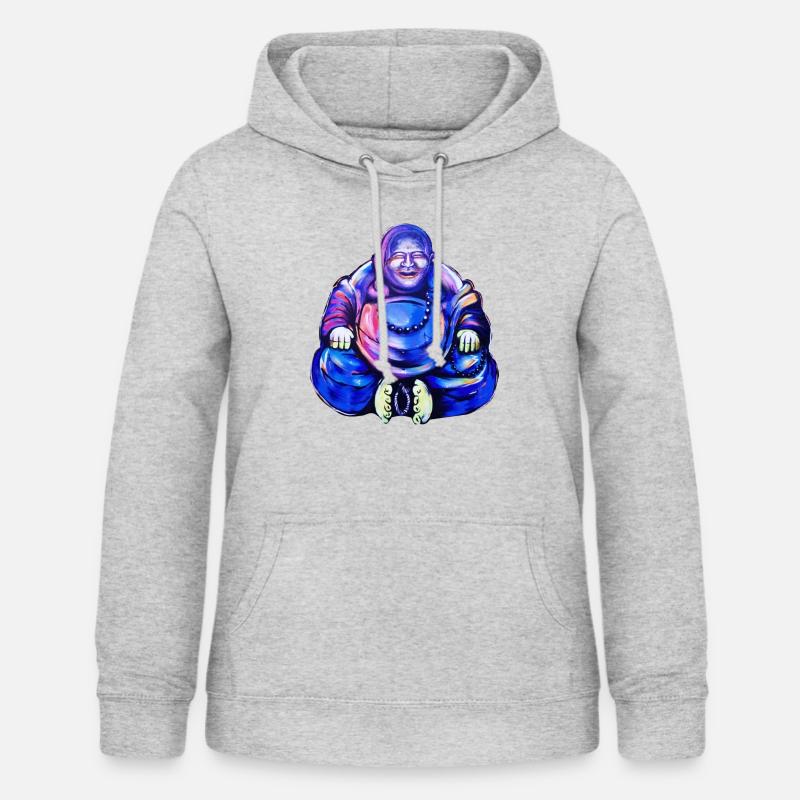Big Buddha - Sweat à capuche Femme - gris clair chiné