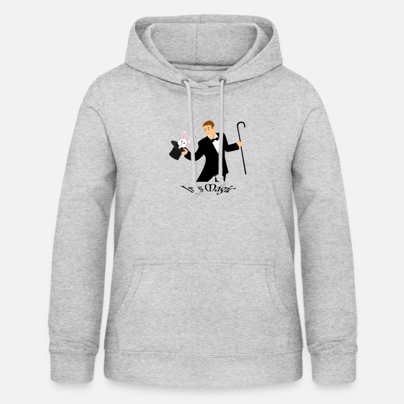 Assistant magique - Sweat à capuche Femme - gris clair chiné