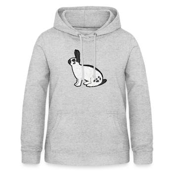 Deutscher Riesen Paisley - Frauen Hoodie - Hellgrau meliert - Vorne - AI Model Female 172 light (172cm)