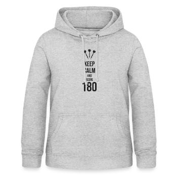 Dart Darts Darten Geschenk Darter 180 Pfeile Spiel - Frauen Hoodie - Hellgrau meliert - Vorne - AI Model Female 172 light (172cm)