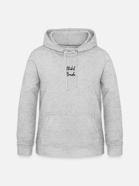 Stabil Bruda - Frauen Hoodie - Hellgrau meliert