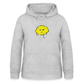 Zitrone - Frauen Hoodie - Hellgrau meliert - Vorne - AI Model Female 172 light (172cm)