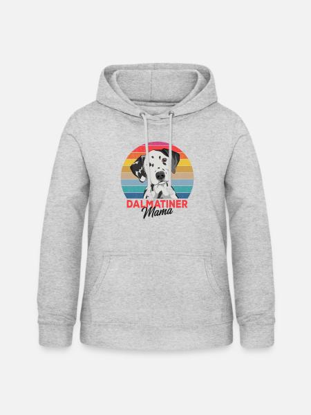 Dalmatiner - Frauen Hoodie - Hellgrau meliert