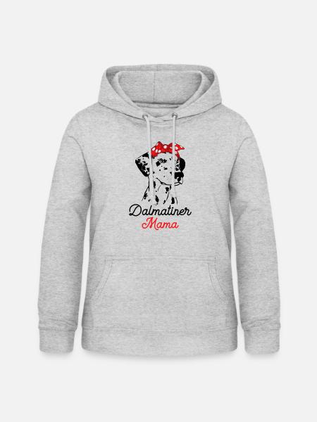 Dalmatiner - Frauen Hoodie - Hellgrau meliert