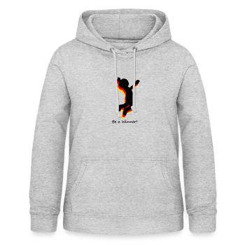 Deutschland Freude - Frauen Hoodie - Hellgrau meliert - Vorne - AI Model Female 172 light (172cm)