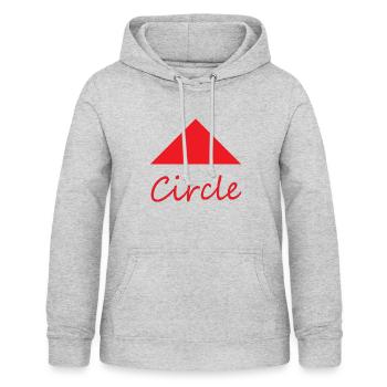 Wrong Circle Shape - Women's Hoodie - light heather grey - Front - AI Model Female 172 light (172cm)