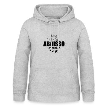 LETS GO TO ABOISSO CI - Sweat à capuche Femme - gris clair chiné - Devant - AI Model Female 172 light (172cm)
