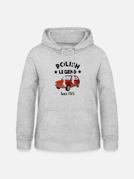 Polish Legend - Maluch - 126p - oldtimer - Frauen Hoodie - Hellgrau meliert