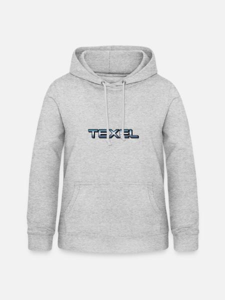 Texel T-Shirt - Frauen Hoodie - Hellgrau meliert