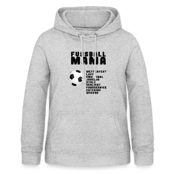 Fussball Mama - Frauen Hoodie - Hellgrau meliert - Vorne - AI Model Female 172 light (172cm)