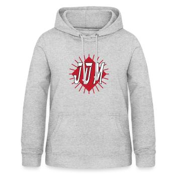JDM Simple classy Design - Frauen Hoodie - Hellgrau meliert - Vorne - AI Model Female 172 light (172cm)