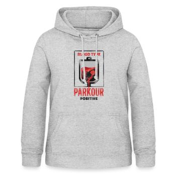 Parkour Free Running Traceur - Frauen Hoodie - Hellgrau meliert - Vorne - AI Model Female 172 light (172cm)