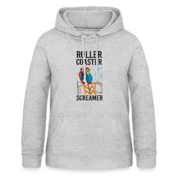 Roller Coaster Roller Coaster - Frauen Hoodie - Hellgrau meliert - Vorne - AI Model Female 172 light (172cm)