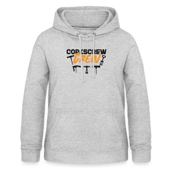 Sommelier Wine Drinking Tasting - Frauen Hoodie - Hellgrau meliert - Vorne - AI Model Female 172 light (172cm)