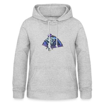 Camping Camping Campsite Camping - Women's Hoodie - light heather grey - Front - AI Model Female 172 light (172cm)