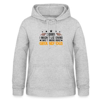 Groundhog Gift Groundhog Day Woodchuck - Women's Hoodie - light heather grey - Front - AI Model Female 172 light (172cm)