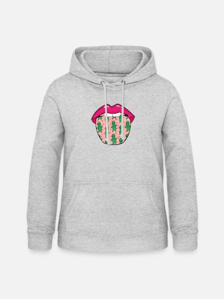 Alien Außerirdischer - Frauen Hoodie - Hellgrau meliert