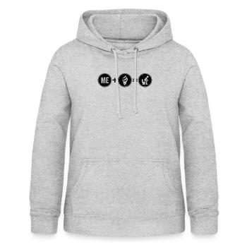 Intolérance au lactose Intolérance aux produits laitiers Sans produits laitiers - Sweat à capuche Femme - gris clair chiné - Devant - AI Model Female 172 light (172cm)
