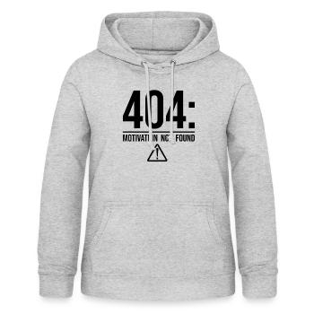 404: Motivation not found - Women's Hoodie - light heather grey - Front - AI Model Female 172 light (172cm)