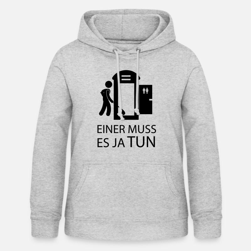 Toilette mobile propre - Sweat à capuche Femme - gris clair chiné