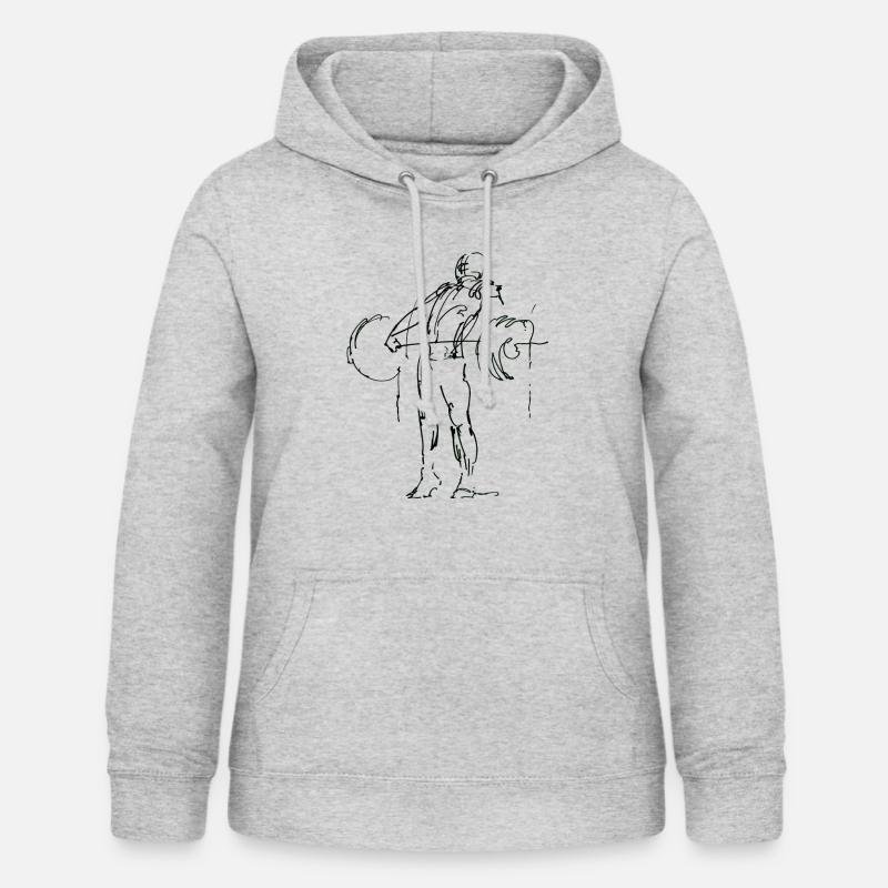 Snatch pull - Sweat à capuche Femme - gris clair chiné