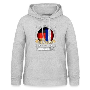Heimat Deutschland Wurzeln - Frauen Hoodie - Hellgrau meliert - Vorne - AI Model Female 172 light (172cm)