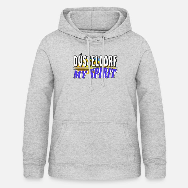 DÜSSELDORF MIN ANDE - Luvtröja dam - ljusgråmelerad