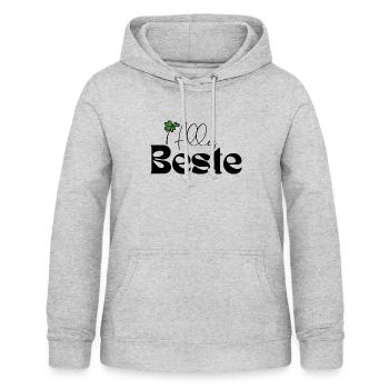 Alles Beste - Frauen Hoodie - Hellgrau meliert - Vorne - AI Model Female 172 light (172cm)