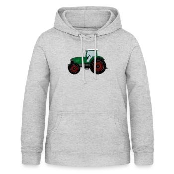 Trecker Bauer Landwirtschaft - Frauen Hoodie - Hellgrau meliert - Vorne - AI Model Female 172 light (172cm)