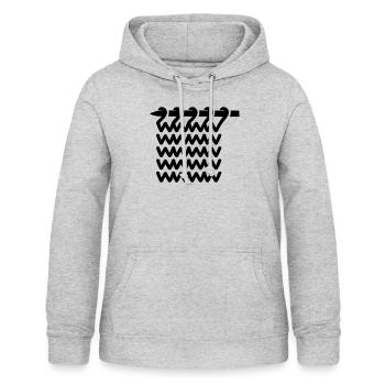 tricot - Sweat à capuche Femme - gris clair chiné - Devant - AI Model Female 172 light (172cm)