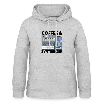 Modular Synthesizer Synth Analog Coffee Coffee - Women's Hoodie - light heather grey - Front - AI Model Female 172 light (172cm)