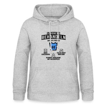 60. Geburtstag Feiern Familie Lustiger Spruch - Frauen Hoodie - Hellgrau meliert - Vorne - AI Model Female 172 light (172cm)