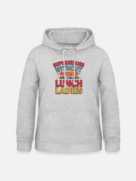 Superheldinnen der Kantine - Frauen Hoodie - Hellgrau meliert