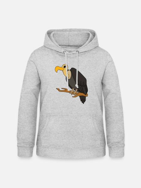 Geier - Frauen Hoodie - Hellgrau meliert