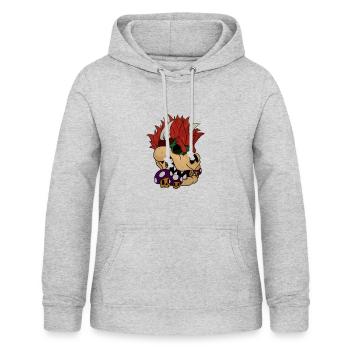 Dead Bowser - Frauen Hoodie - Hellgrau meliert - Vorne - AI Model Female 172 light (172cm)